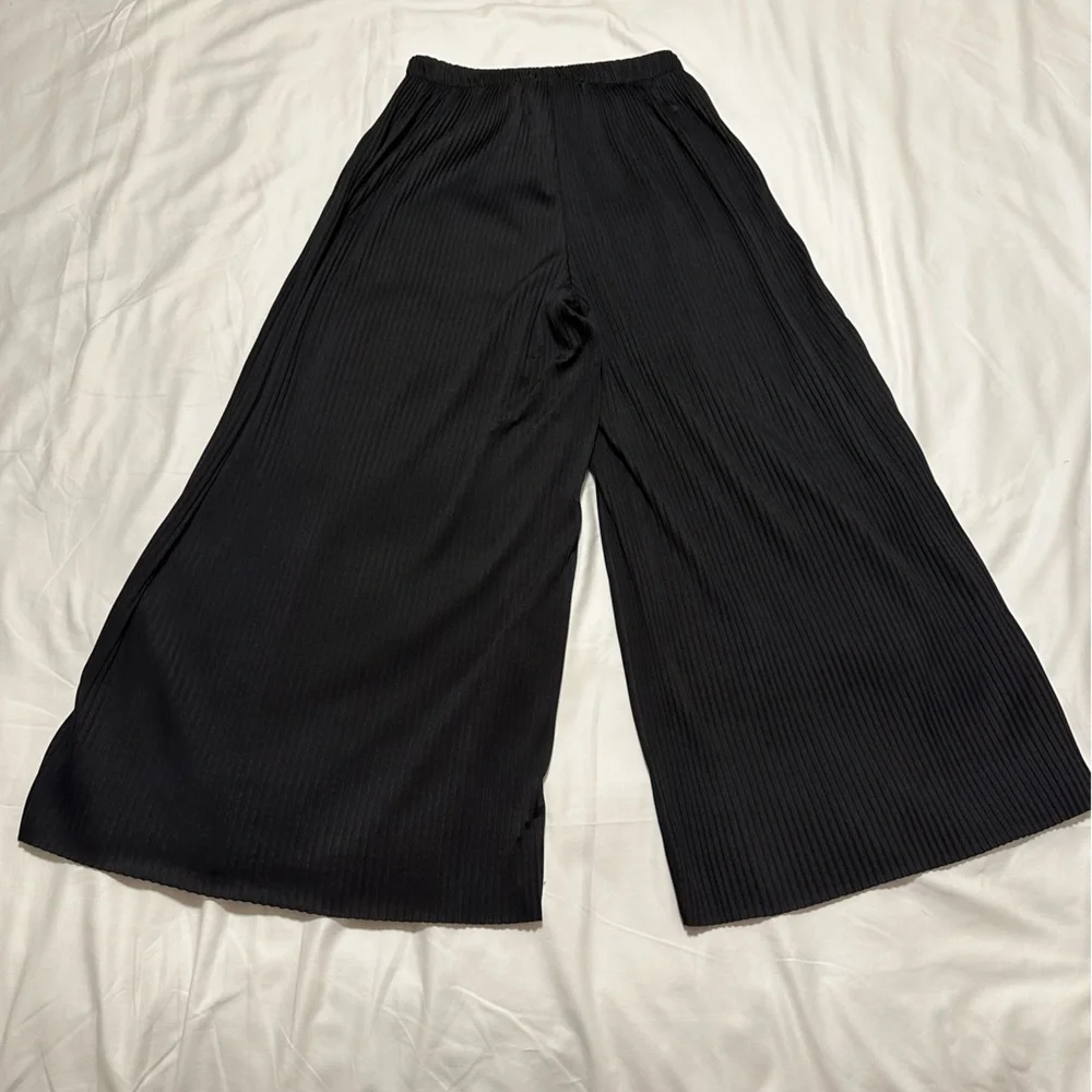 ASOS Ribbed Cropped Flowy Pant - Picture 5 of 5